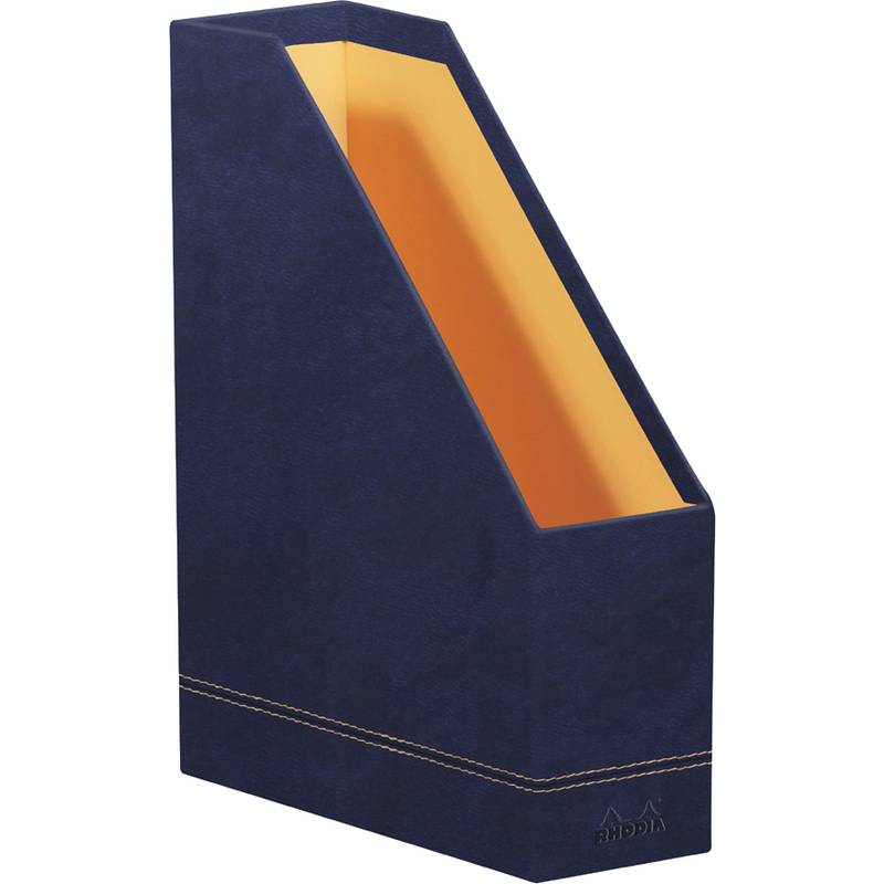 RHODIA Stehsammler, aus Kunstleder, DIN A4, nachtblau (8017196)-0