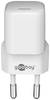 Goobay 59716 Nano USB-C Netzteil 30W / Power Delivery PD Charger / Apple iPhone 14 Ladegerät / USB C Adapter / Weiß