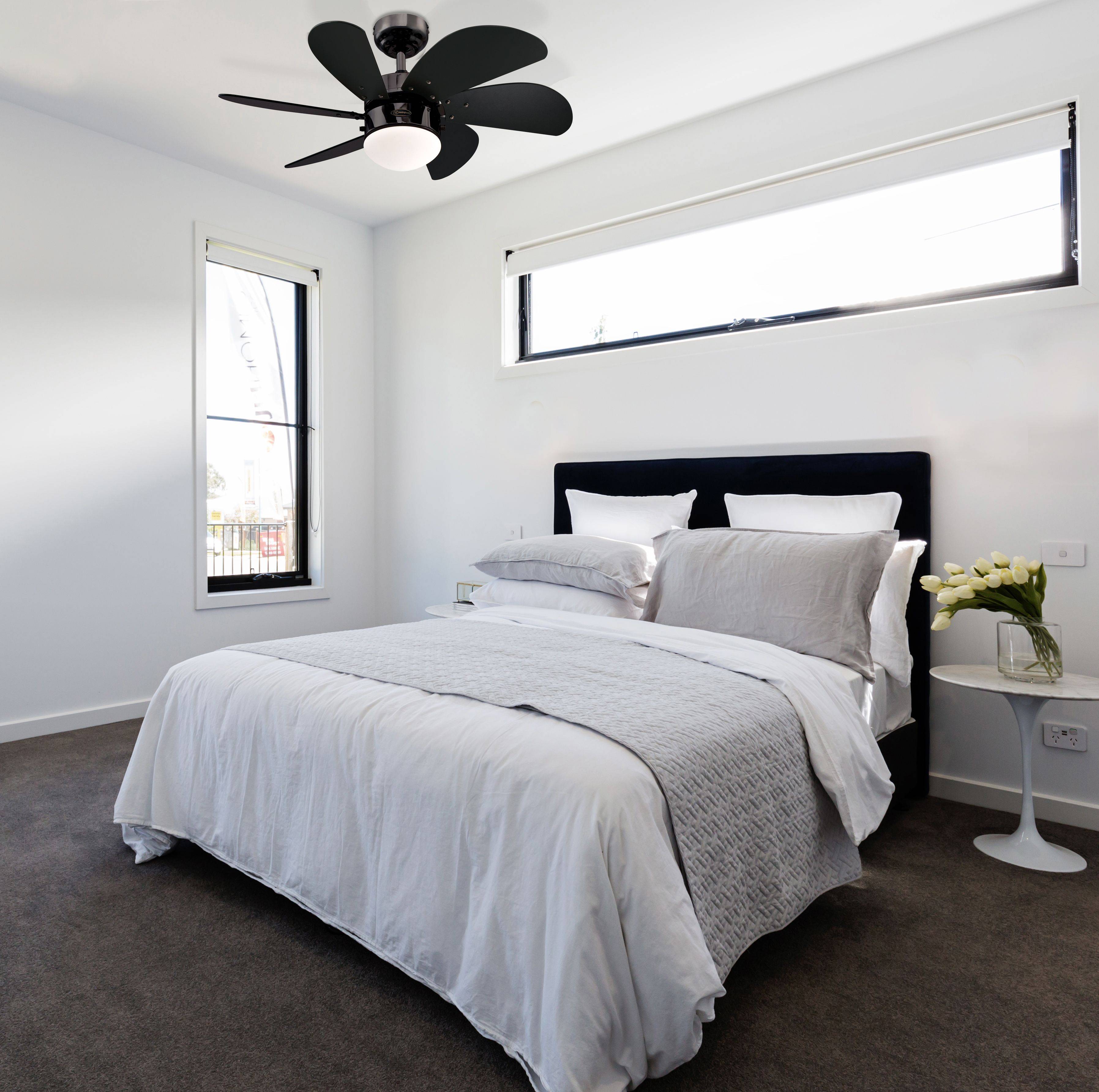Deckenventilator Turbo Swirl 76 cm Schwarz-3