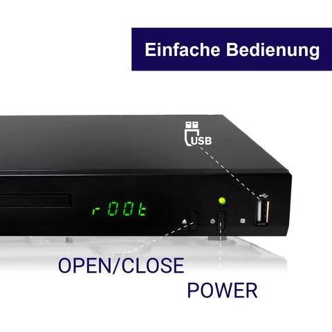 XORO HSD 8470 Multi-Rom MPEG-4 DVD-Player USB 2.0 Mediaplayer HDMI Upscaling 1080p Fernbedienung digitaler Audioausgang-3