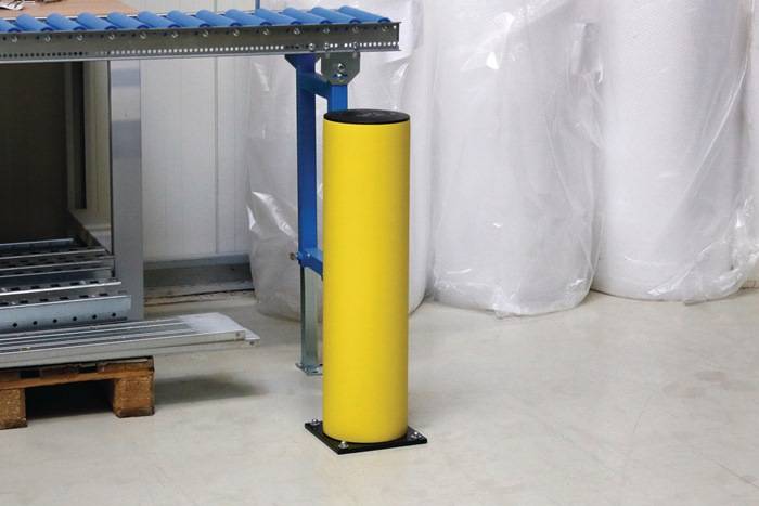 Rammschutzpoller Rohr-Ø200xH750mm gelb z.Aufdübeln PE DANCOP-0
