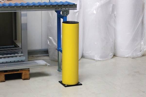 Rammschutzpoller Rohr-Ø200xH750mm gelb z.Aufdübeln PE DANCOP