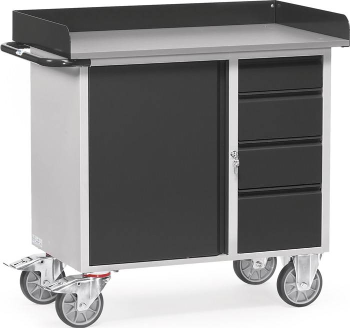 Werkstattwagen H995xB1080xT590mm lichtgrau/grau-0