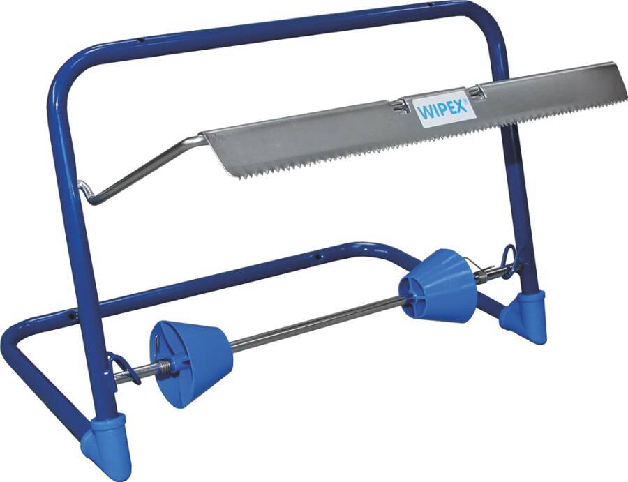 Wandhalter 89487 Farbe blau passend für Großrollen bis 40 cm Abmessung 500 x 264 x 375 mm Material Metall/ Rundes Rohr,-0