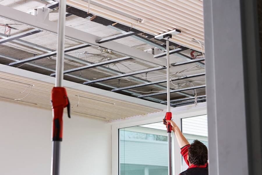 Decken- und Montagestütze STE mit Pumpgriff STE370 Länge 2070 - 3700 mm Tragkraft 350 (min. Auszugslänge) kg Tragkraft 6-6