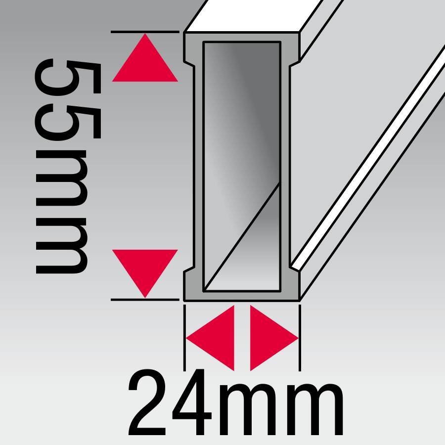 Symbolbild für Alu-Magnet-Wasserwaage Superstar rot 696200PMS Länge 200 cm