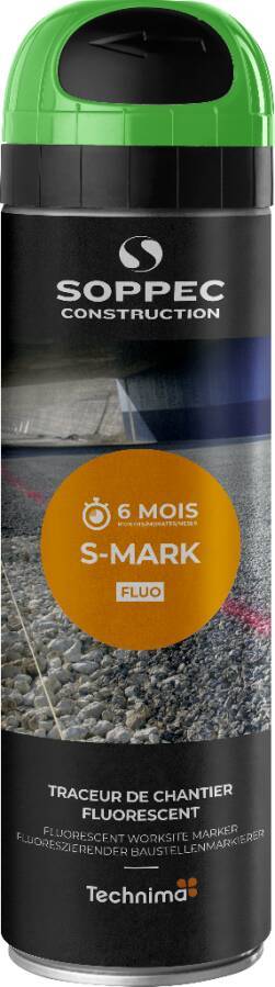 Bau-Markierspray S-Mark 8564006B Farbe neongrün Inhalt 500 ml