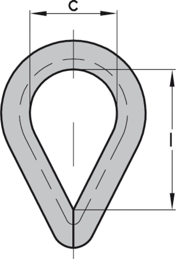 Kauschen DIN 8699 Typ BF verzinkt 941045604 Rillenweite 8 mm Weite innen (c) 20 mm Höhe innen (l) 32 mm Stärke (s) 2,7 m-1