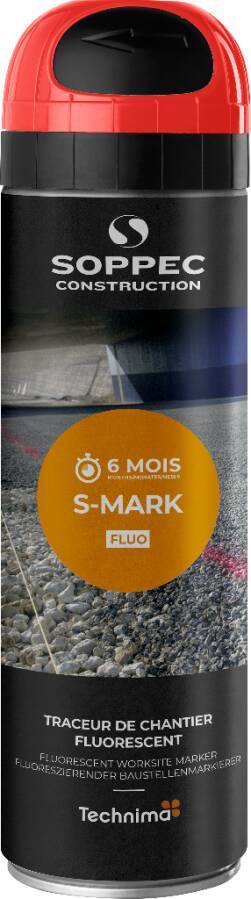 Bau-Markierspray S-Mark 8564005B Farbe neonrot Inhalt 500 ml