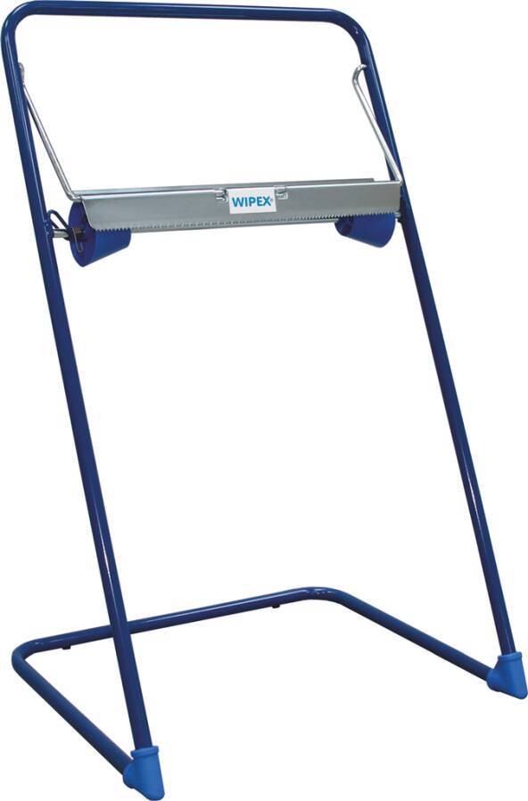 Bodenständer 89485 Farbe blau passend für Großrollen bis 40 cm Abmessung 500 x 405 x 840 mm Material Metall/ Rundes Rohr-1