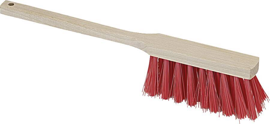 Handfeger 89952 Gesamtlänge 43 cm Ausführung Elaston, Holz natur, langer Stiel, Aufhängeloch-0