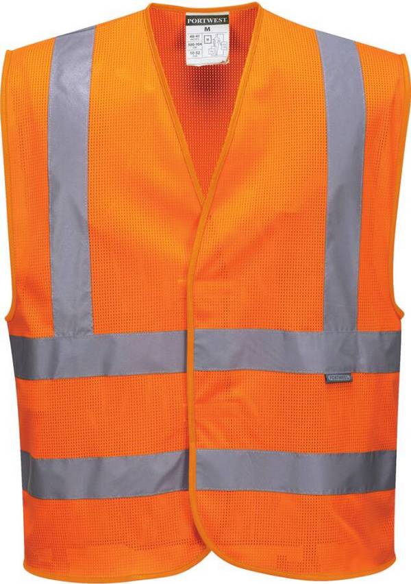 Warnschutzweste MeshAir Schulterreflex C370 Klasse 2 C370ORRXX/3X Größe 03 Farbe warnorange