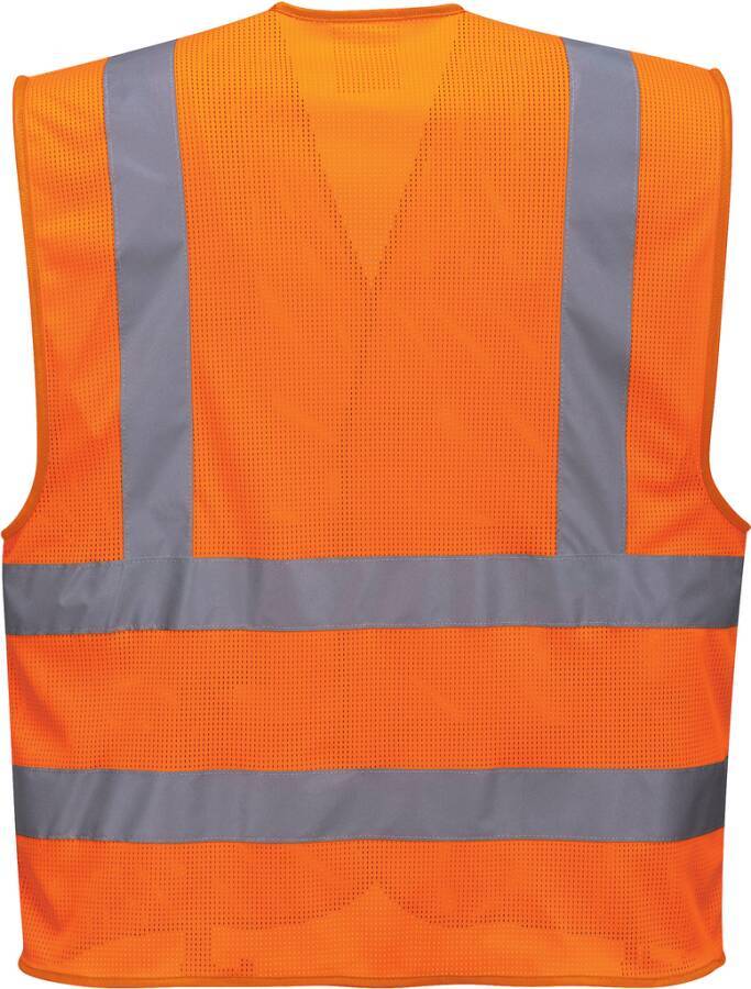 Warnschutzweste MeshAir Schulterreflex C370 Klasse 2 C370ORRXX/3X Größe 03 Farbe warnorange-1