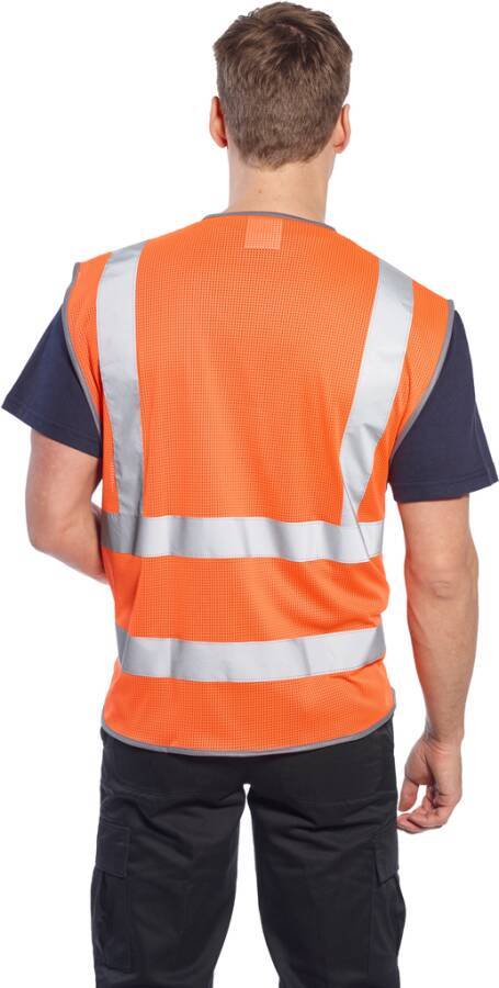 Warnschutzweste MeshAir Schulterreflex C370 Klasse 2 C370ORRXX/3X Größe 03 Farbe warnorange-3