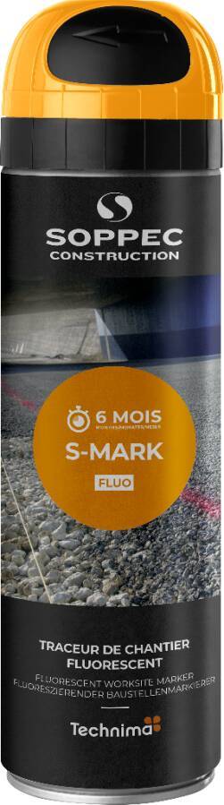 Bau-Markierspray S-Mark 8564003B Farbe neonorange Inhalt 500 ml-0