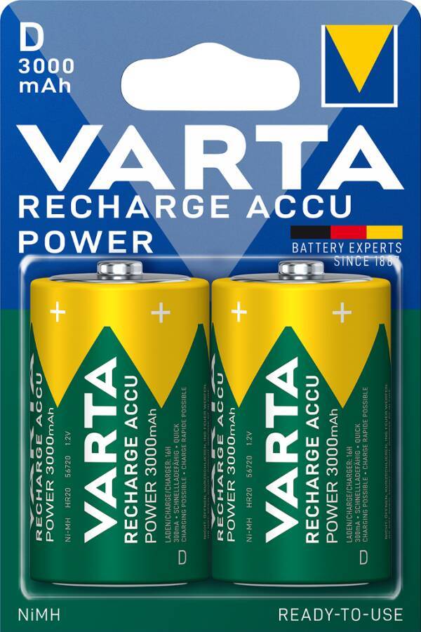 Akkus Ni-MH Varta Recharge Accu Power 09535 Typ E-Block 9V Bezeichnung PP3 Form 6LR61 Kapazität 200 mA-3