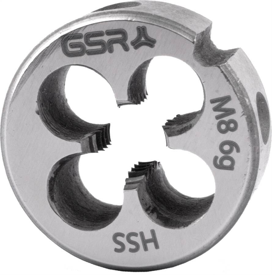 Schneideisen metrisch rechts, Form B B00402280 Typ M Gewinde 18 M Steigung 2,5 mm Außen-Ø 45 mm Höhe 18 mm