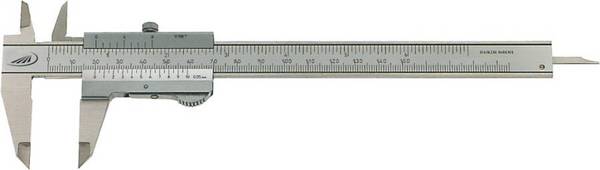 Taschenmessschieber Duo-Fix 150 mm 0190501 Messbereich 150 mm Ablesung 0,05 / 1/128 mm/inch Schnabellänge 40 mm