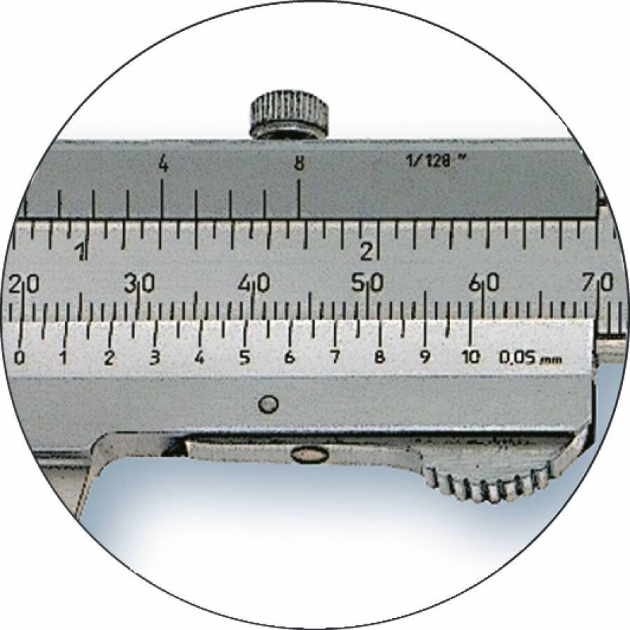 Taschenmessschieber Duo-Fix 150 mm 0190501 Messbereich 150 mm Ablesung 0,05 / 1/128 mm/inch Schnabellänge 40 mm-1