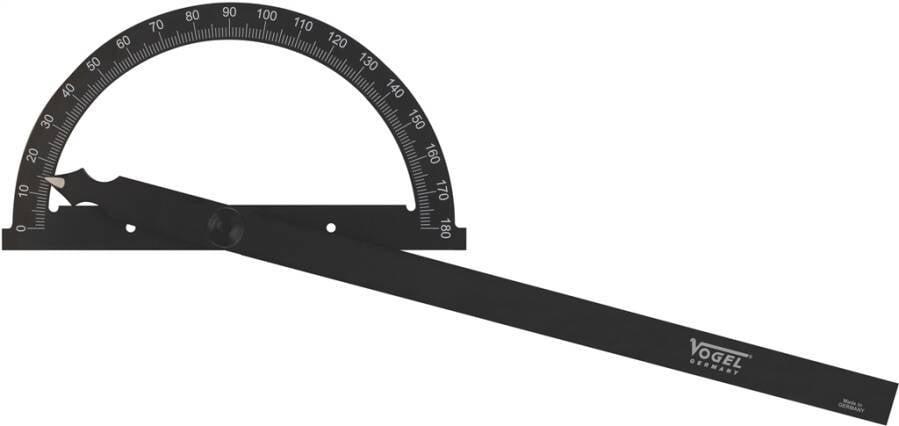 Gradmesser 0 - 180° 322513.2 Gradbogen 150 mm Schenkellänge 200 mm-0