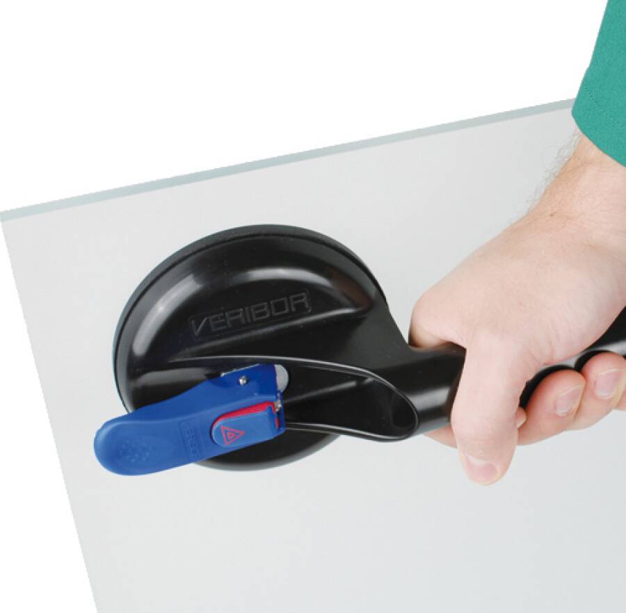 Saugheber VERIBOR 602.0BL Tragkraft 70 kg Ausführung Alu, 2 Köpfe, Quergriff Saugscheiben-Ø 120 mm-2