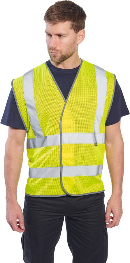 Warnschutzweste MeshAir Schulterreflex C370 Klasse 2 C370YERL/XL Größe 02 Farbe warngelb-2