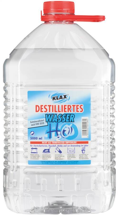 Destilliertes Wasser 82890 Inhalt 5 l Ausführung Kanister-0