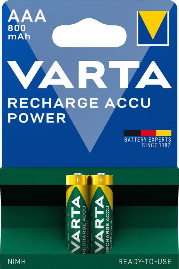 Akkus Ni-MH Varta Recharge Accu Power 09535 Typ E-Block 9V Bezeichnung PP3 Form 6LR61 Kapazität 200 mA-4