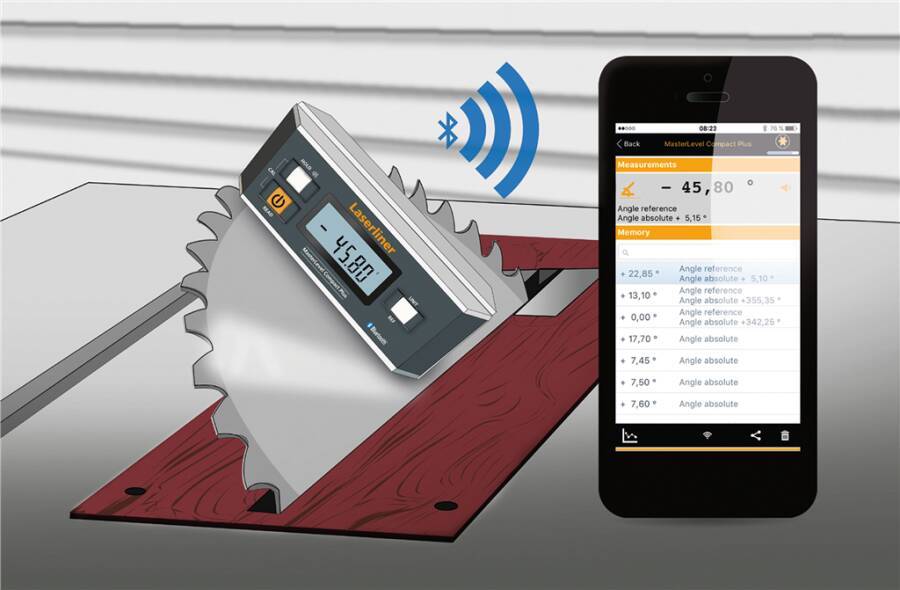 Digitale Elektronik-Wasserwaage MasterLevel Compact Plus 081.265A Typ MasterLevel Compact Plus Lieferumfang Tragekoffer-6