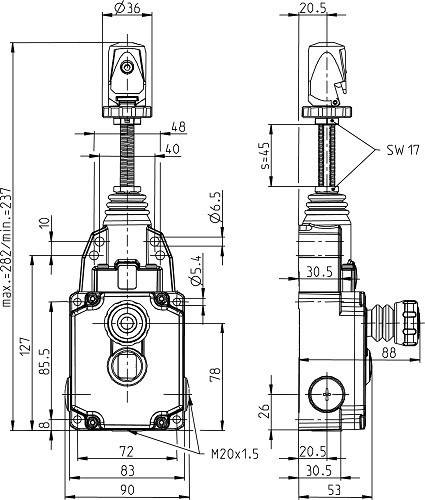 Bernstein Seilzugschalter SRM-A2Z/U1Z-QF-300-1