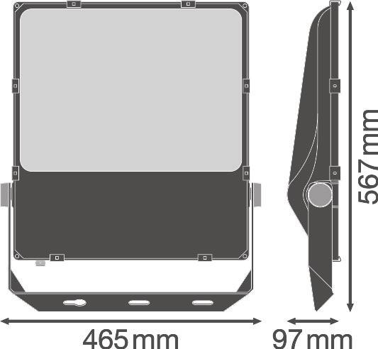 Ledvance LED-Fluter FLPFM290W4000SYMR30B-1