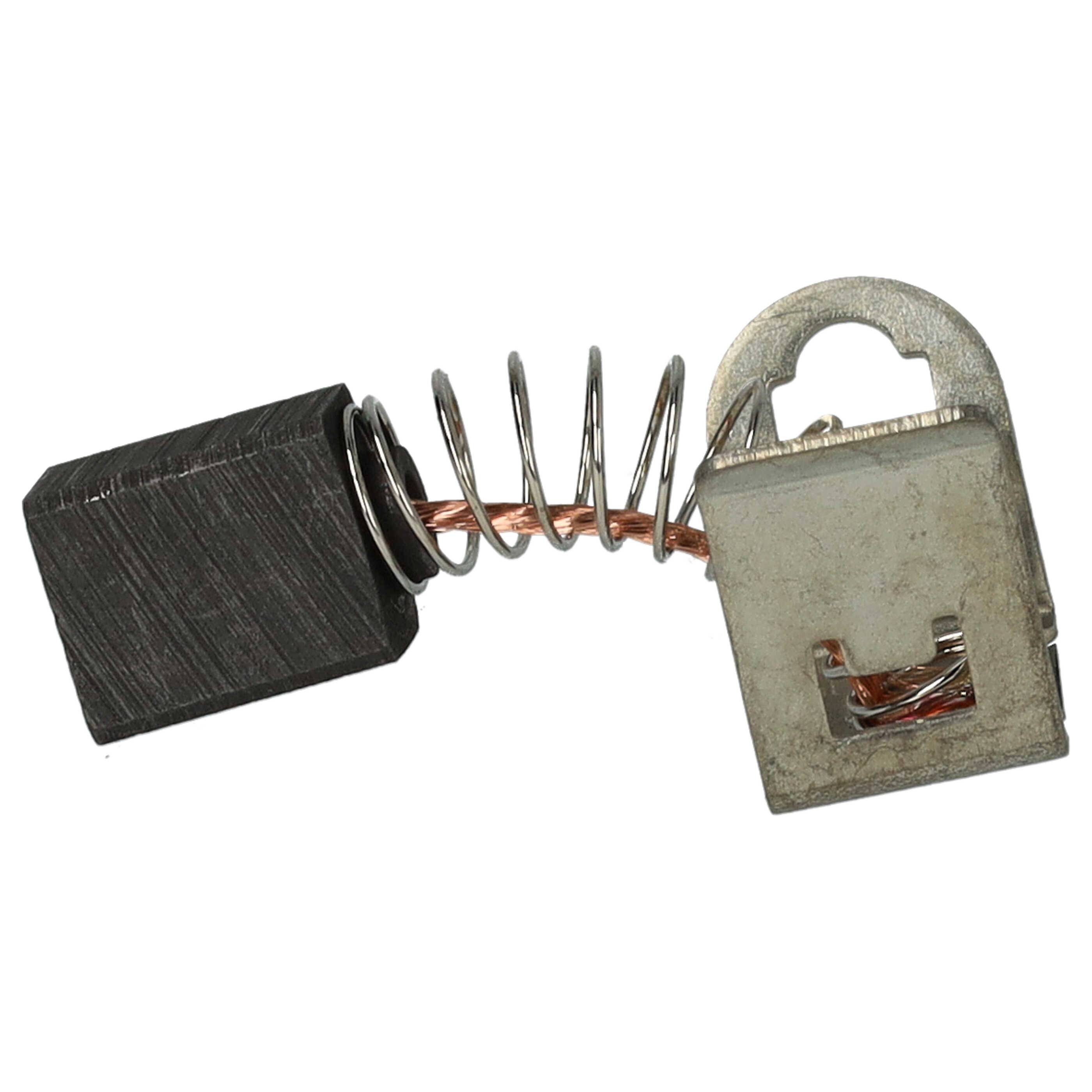 vhbw 2x Kohlebürste 9 x 7,5 x 6 mm Ersatz für Bosch 2607034904 für Bohrmaschine, Schlagbohrer + Feder-1