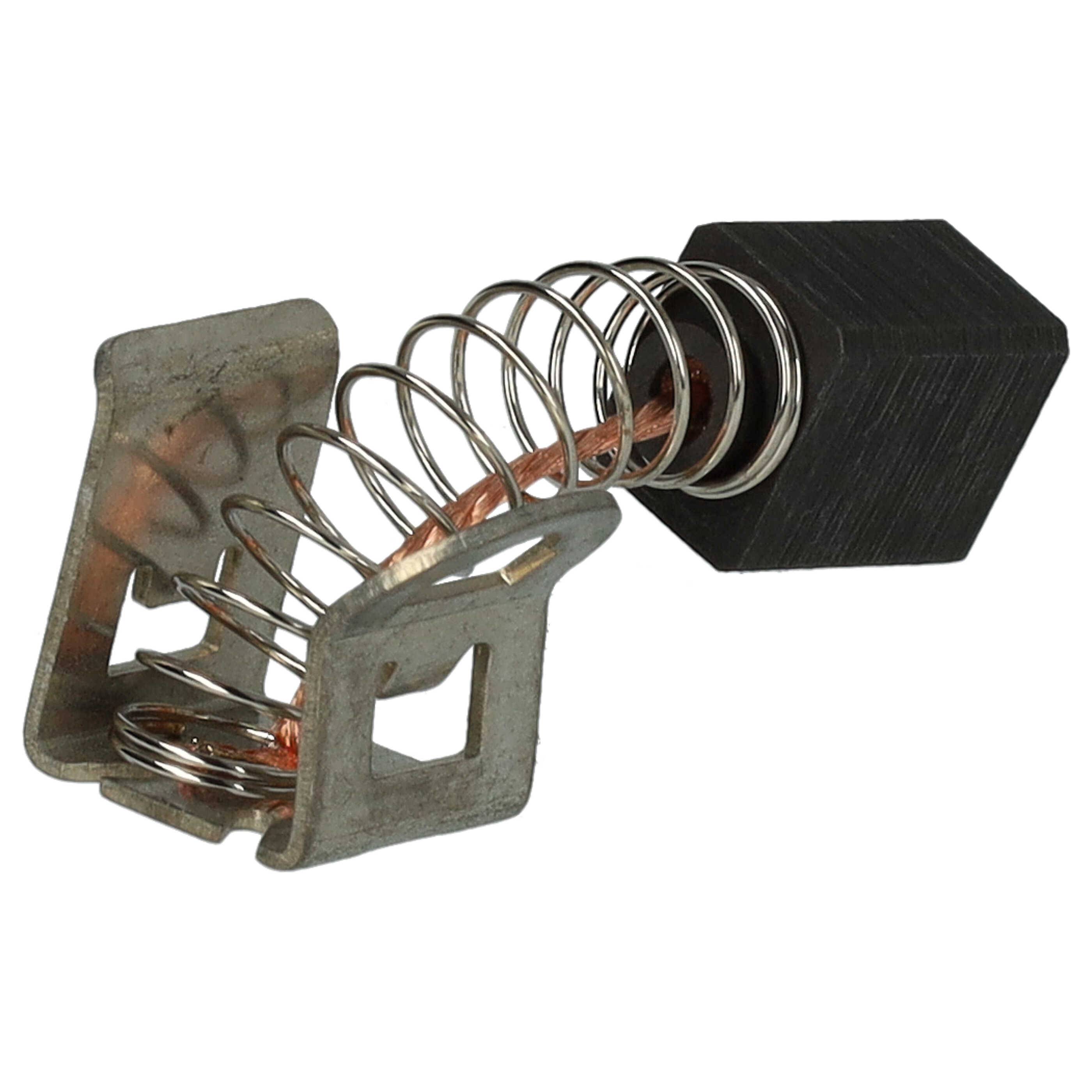 vhbw 2x Kohlebürste 9 x 7,5 x 6 mm Ersatz für Bosch 2607034904 für Bohrmaschine, Schlagbohrer + Feder-2