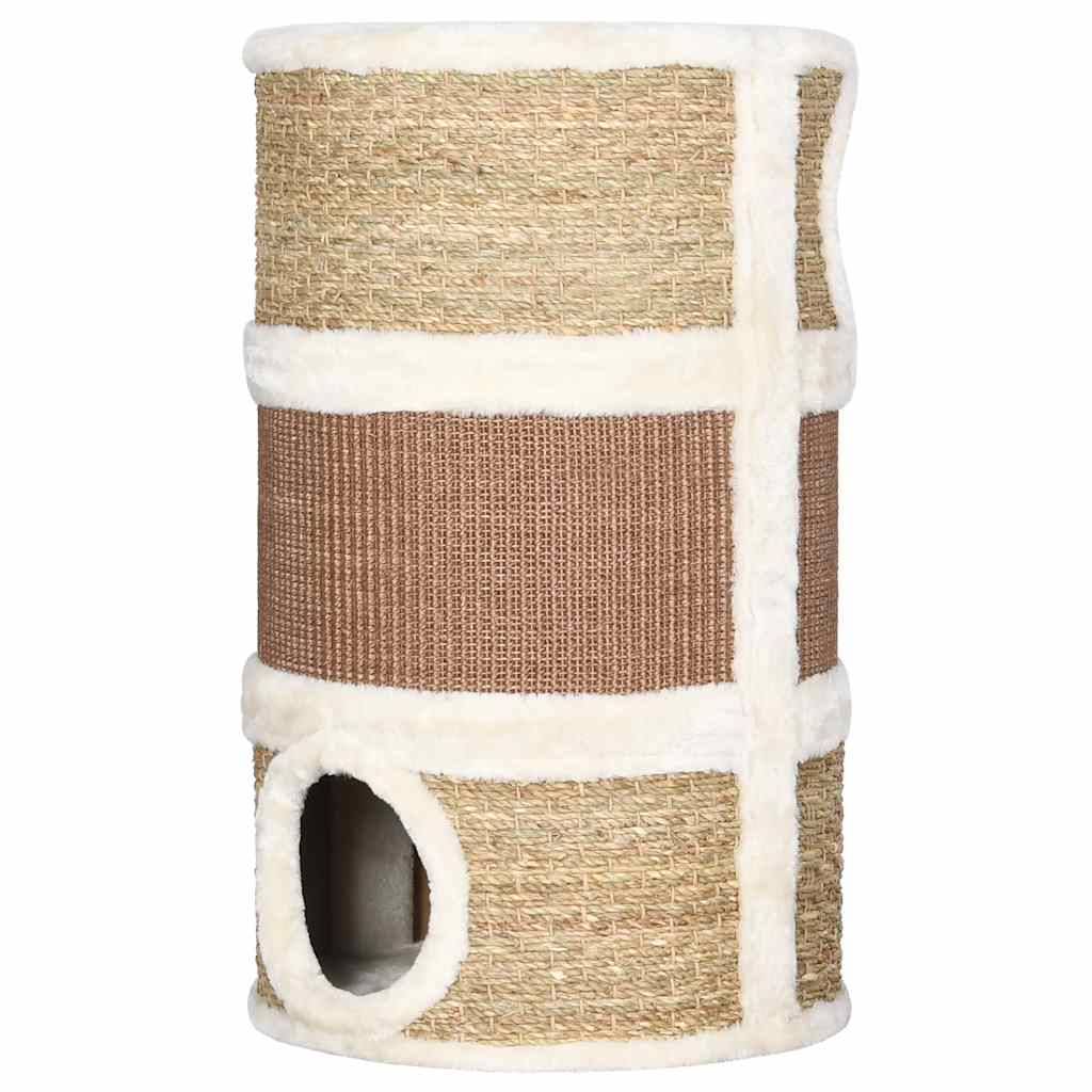 vidaXL Katzen-Kratztonne 60 cm Seegras-1