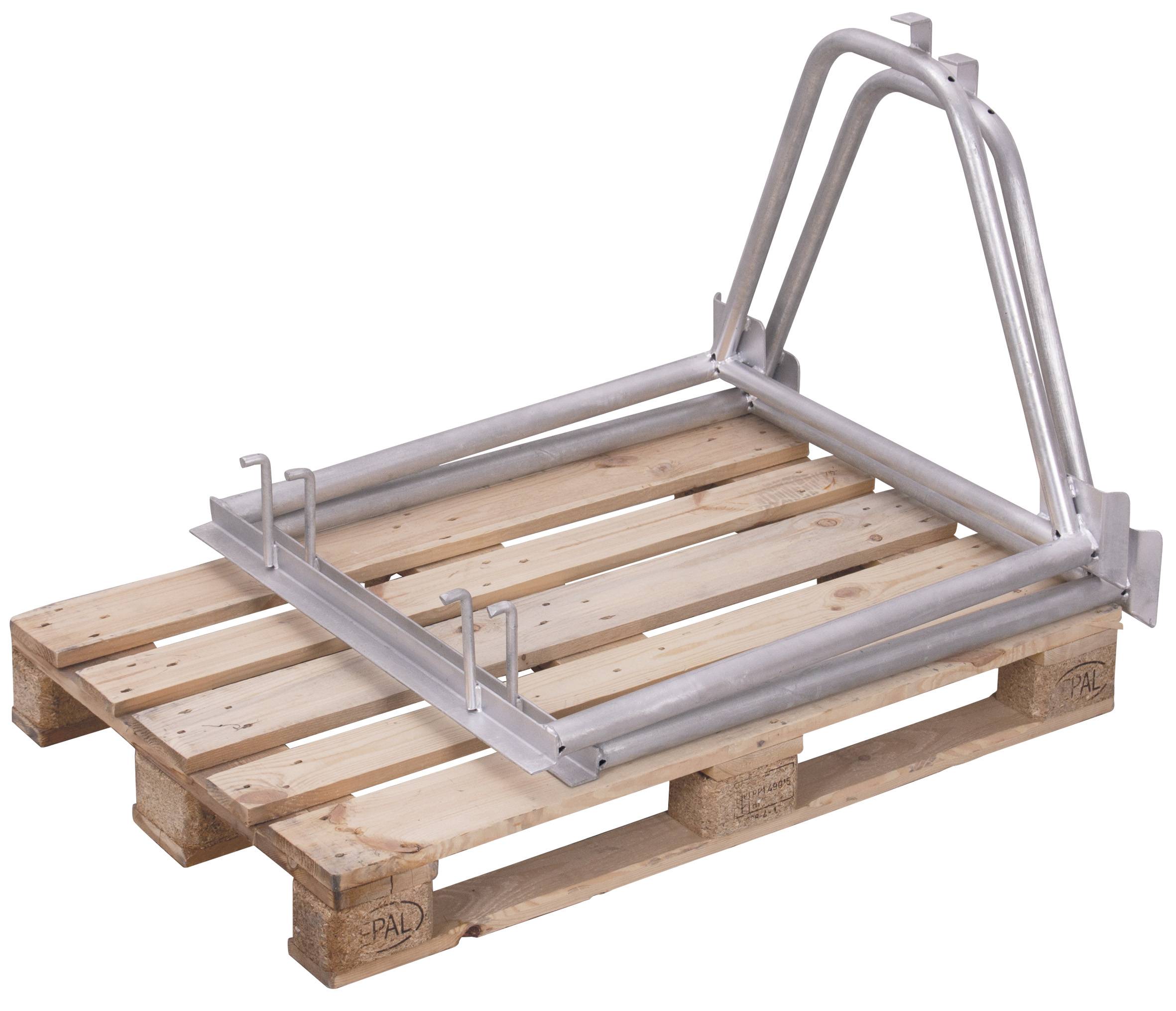 Palettenaufsatz Typ 65, Stabilisierungsbügel, verzinkt, 1200x800x1600 mm-2