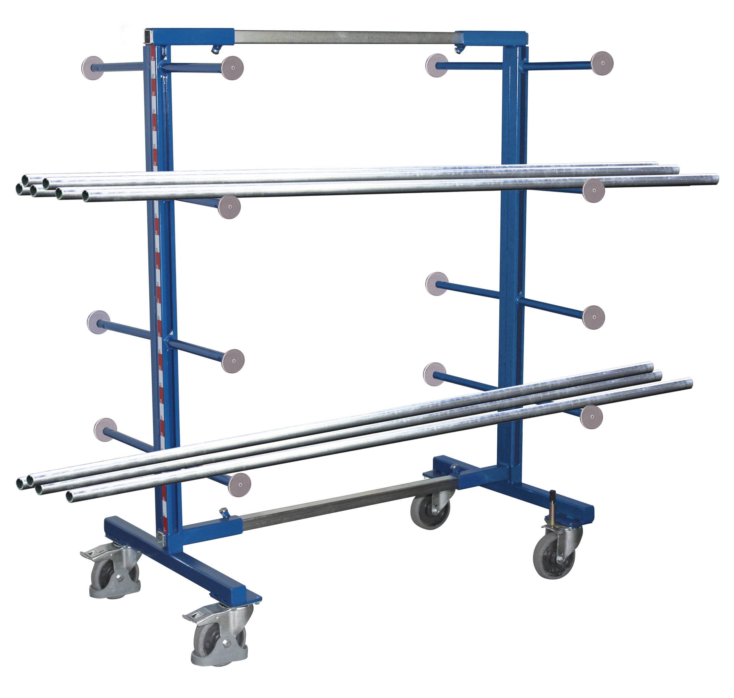 VARIOfit SW-130.007 Tragarmwagen Feststeller Stahl pulverbeschichtet Traglast (max.): 400 kg Bereifung=Vollgummi-1