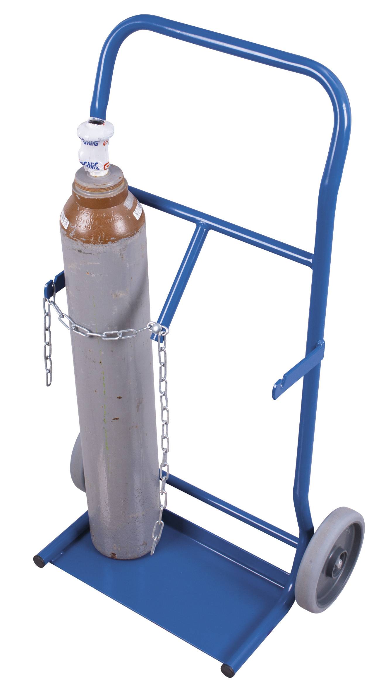 Stahlflaschenkarre für 2 Flaschen a 10 Ltr. Inhalt - Außenmaße: 565 x 370 x 1.045 - mm (B/T/H)-1