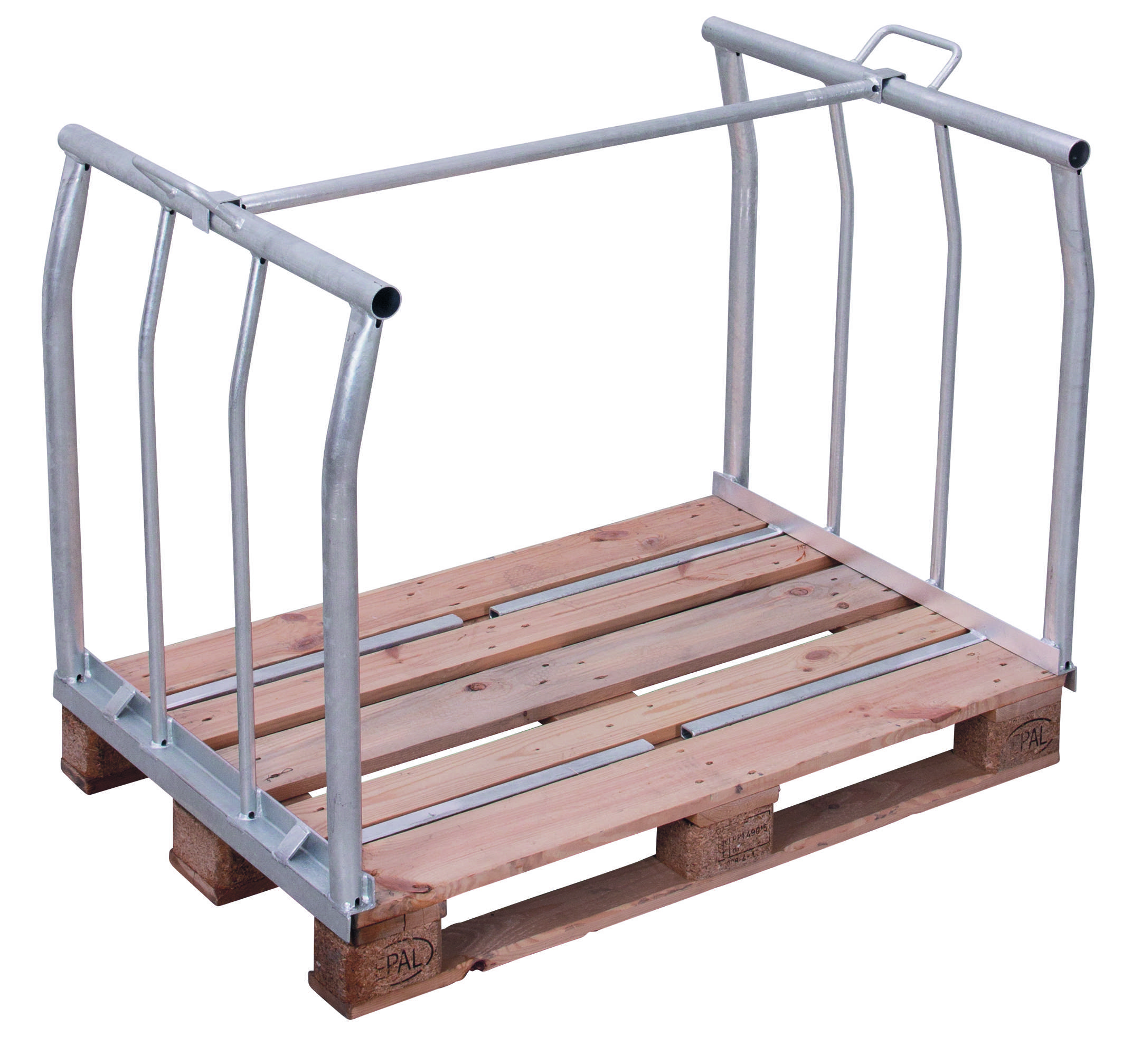 Palettenaufsatz Typ 66, Stapelbügel, verzinkt, 1200x1000x1200 mm-0