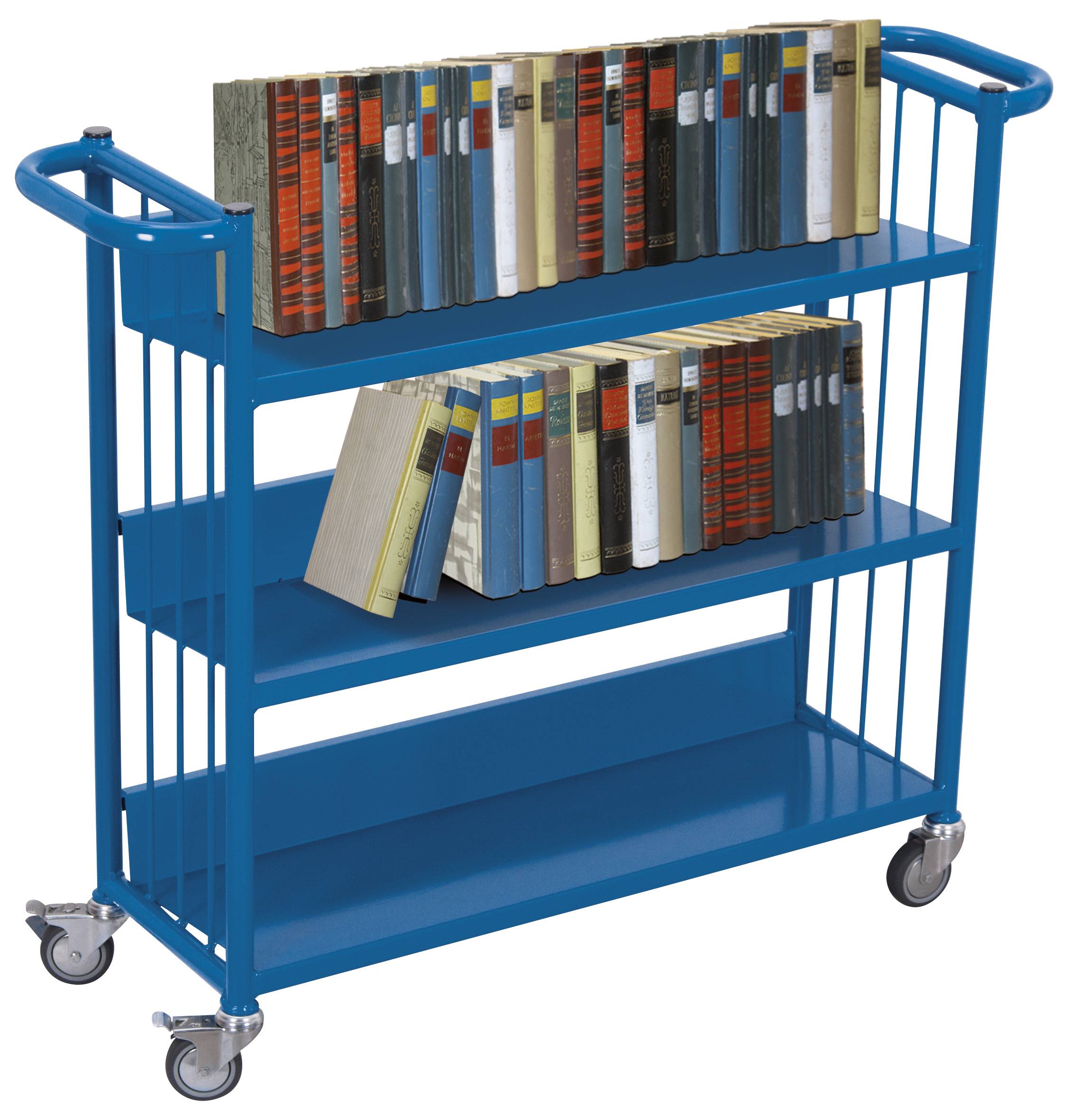 VARIOfit Büchertransportwagen mit 3 Etagen 830x265mm-1