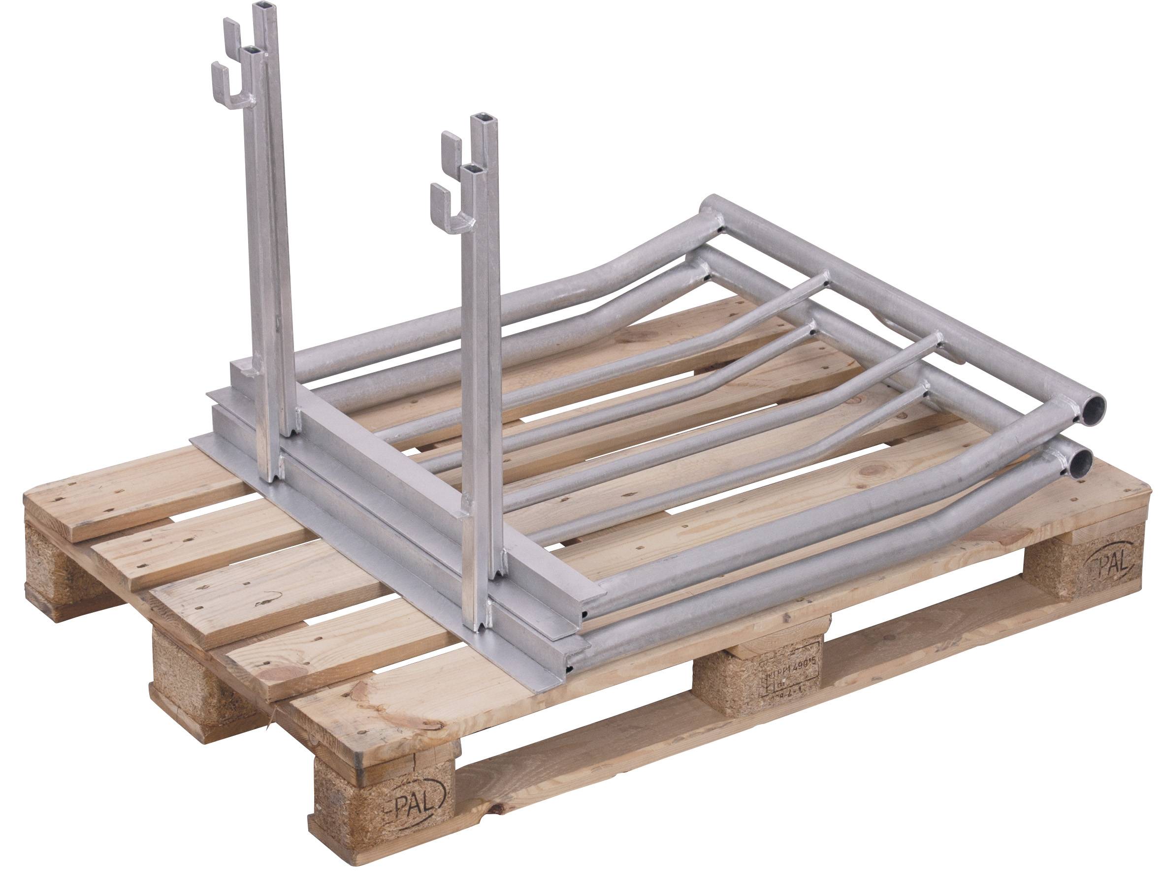VARIOfit Palettenaufsatz Typ 66 aus verzinktem Stahl 1200x800mm Maße, 800mm Höhe-2