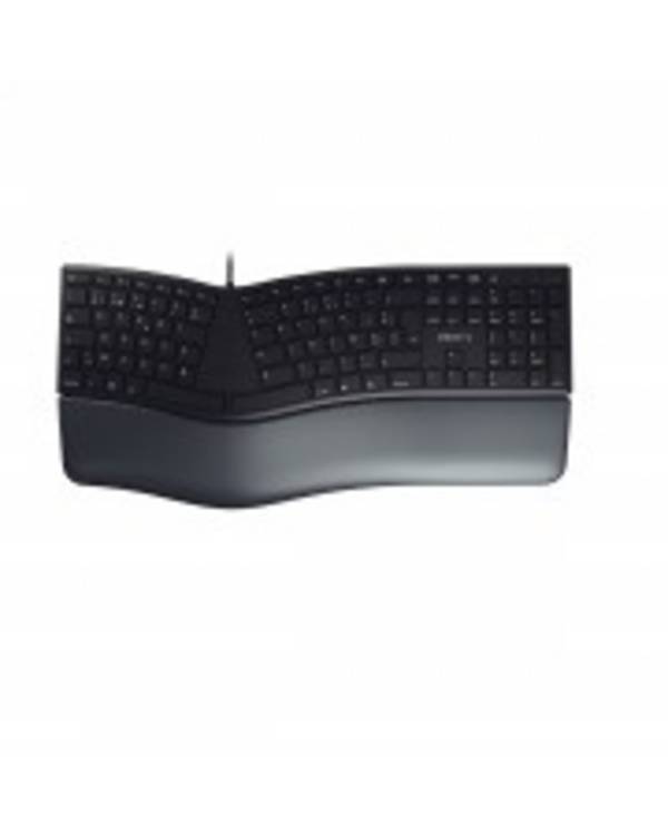 Cherry KC 4500 ERGO Tastatur USB AZERTY Französisch Schwarz
