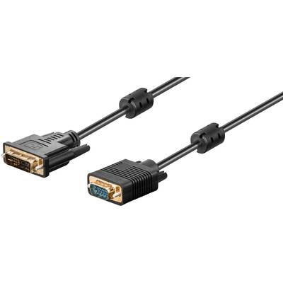 Goobay DVI-I/VGA Full HD Kabel, vergoldet DVI-A-Stecker (12+5 pin) > VGA-Stecker (15-polig) 2 m