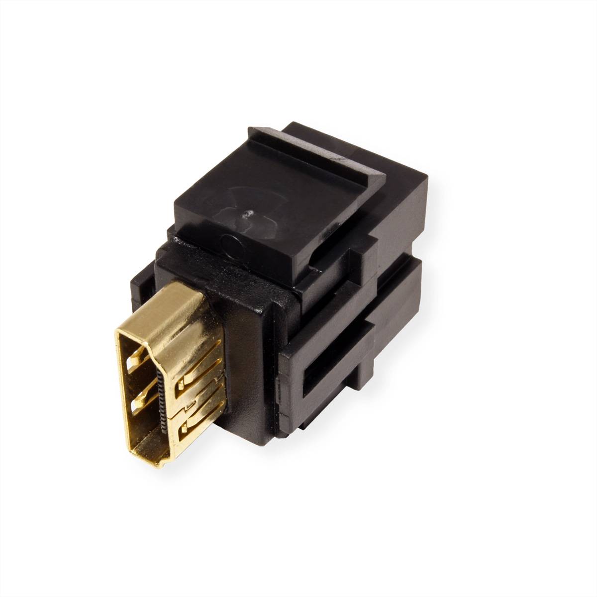 BACHMANN Keystone 4K HDMI UHD Kupplung, Buchse-Buchse schwarz-1