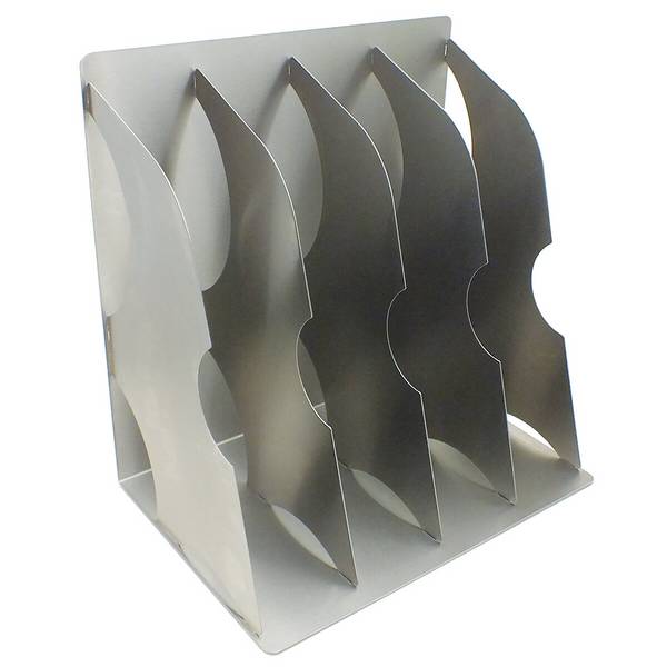 Edelstahl-Ordnerhalter-4 Ordner 370 x 380 x 250 mm (14,56 x 14,96 x 9,84 Zoll)