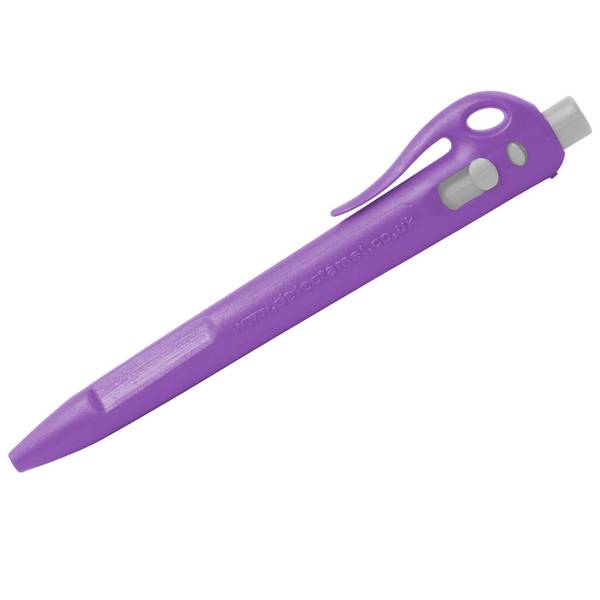 Detektierbare Elefanten-Druckbleistifte - Gel-Tinte (50er-Pack) - blau-lila-Clip