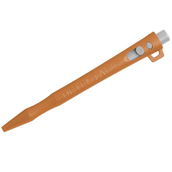 Detectable HD Retractable Stifte - Gel-Tinte (50er-Pack) - Rot-Orange-Lanyard