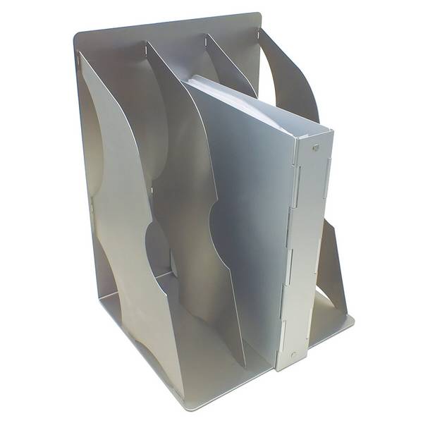 Edelstahl-Ordnerhalter-3 Ordner 280 x 380 x 250 mm (110. 2 x 14.96 x 9.84 Zoll)