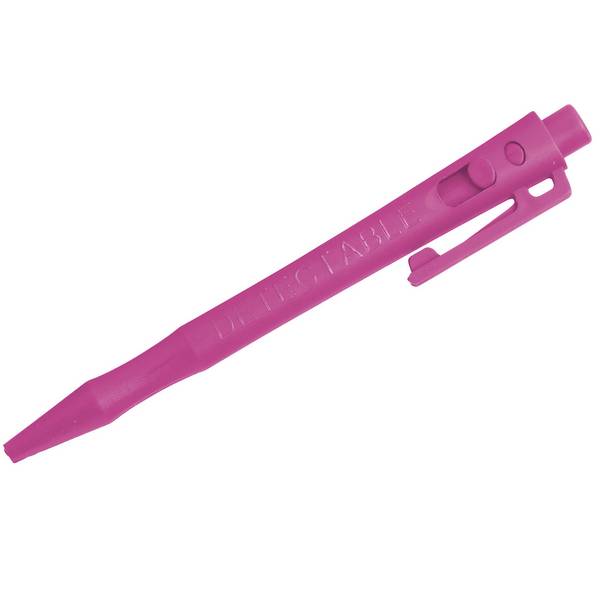 Detectable HD Druckkugelschreiber - Standardtinte (50er-Pack) - Blau-Rosa-Clip