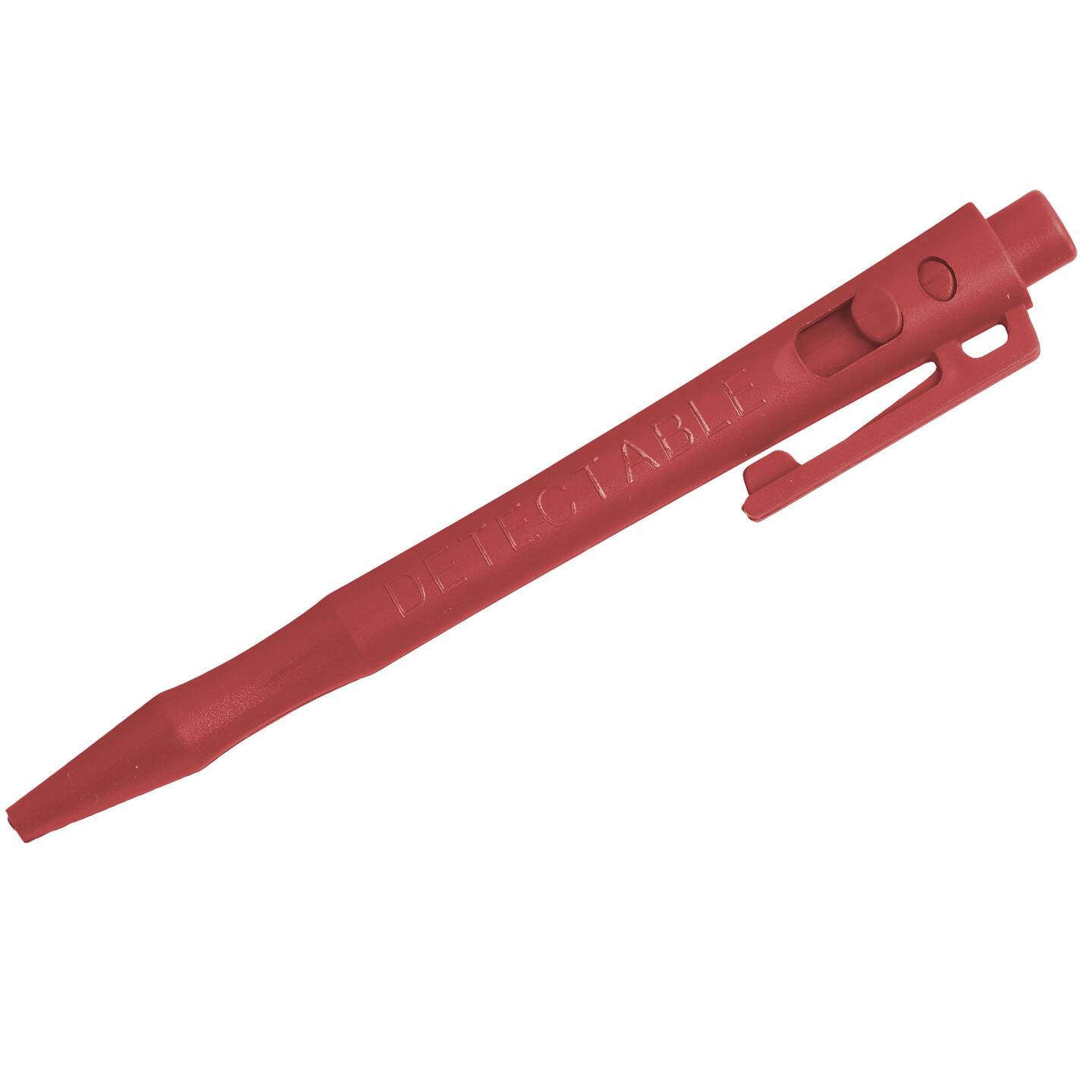 Detectable HD Druckkugelschreiber - Standardtinte (50er-Pack) - Blau-Rot-Clip-0