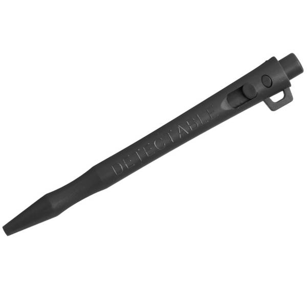 Detectable HD Druckkugelschreiber - Standardtinte (50er-Pack) - Blau-Schwarz-Lanyard